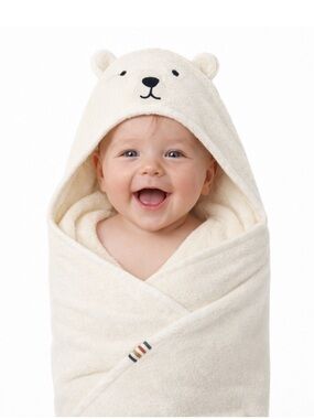 Size 0–4 Years HBC Hudson’s Bay Limited Edition Stripes Baby Hooded Bear Towel